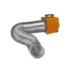 Flexible stainless steel smoke exhaust pipe with hot air heating